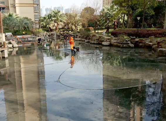 秦皇岛景观池淤泥清理